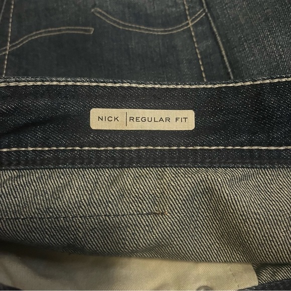 Jack & Jones Nick Jeans 40x 28 Regular Fit Distressed Straight Leg Button Fly - Picture 11 of 16